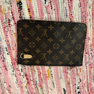 Designer Brown Monogram Clutch